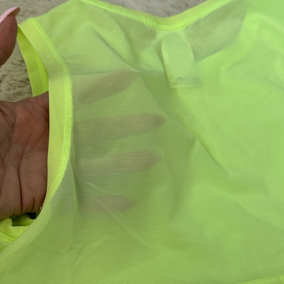NWOT ATHLETA  sz xxs Neon Yellow Women's Tank Top - Picture 4 of 7